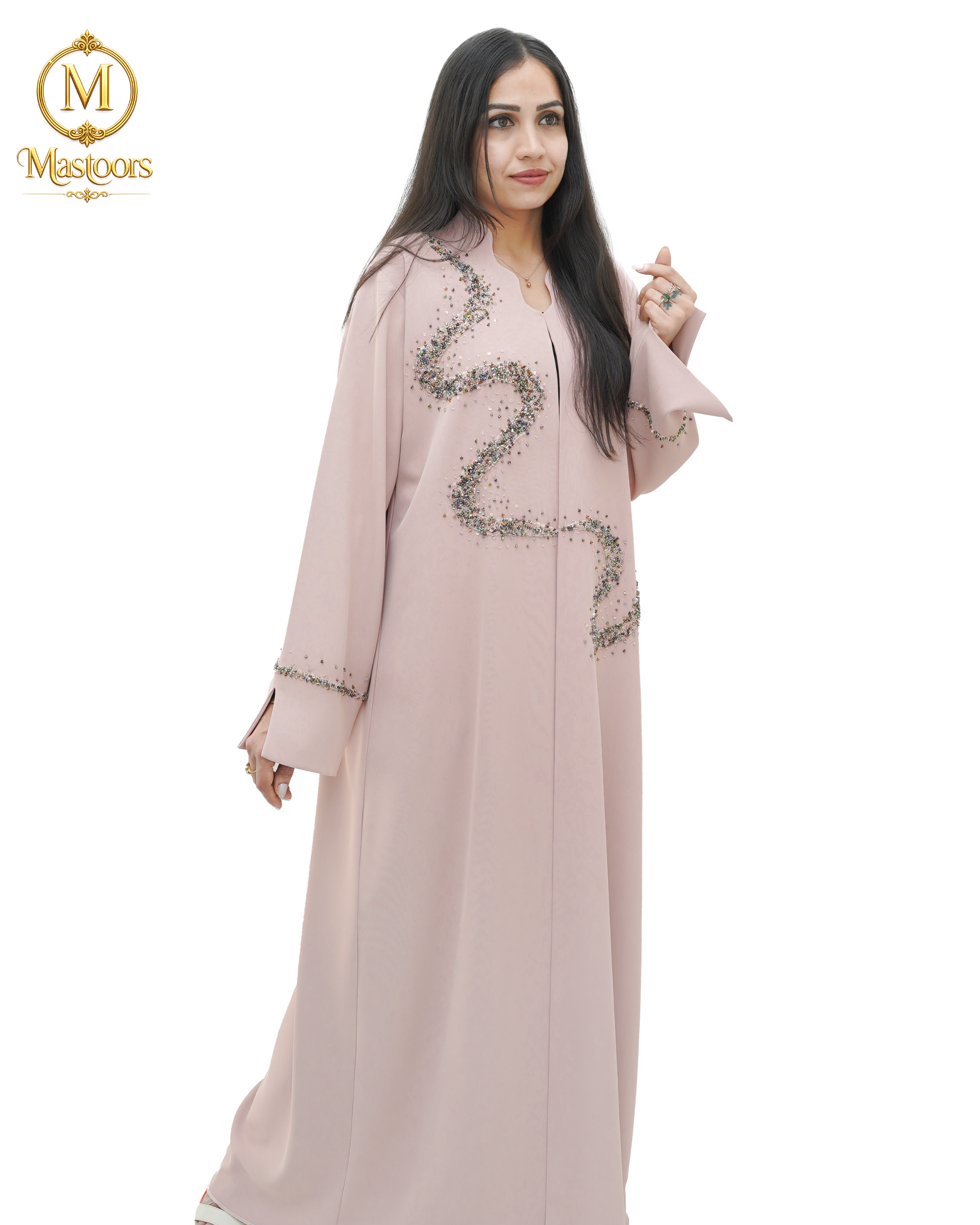 Dusty Rose Mist Abaya
