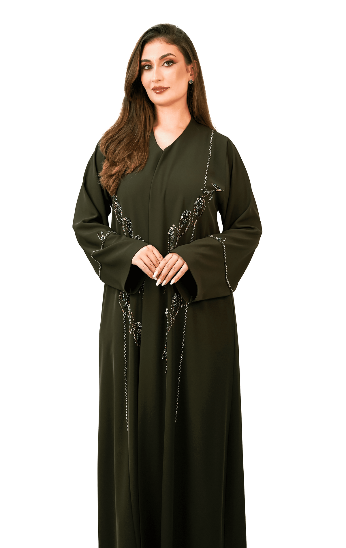 Deep Olive Abaya