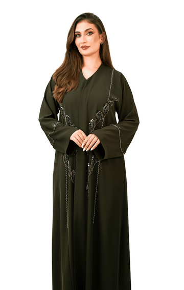 Deep Olive Abaya