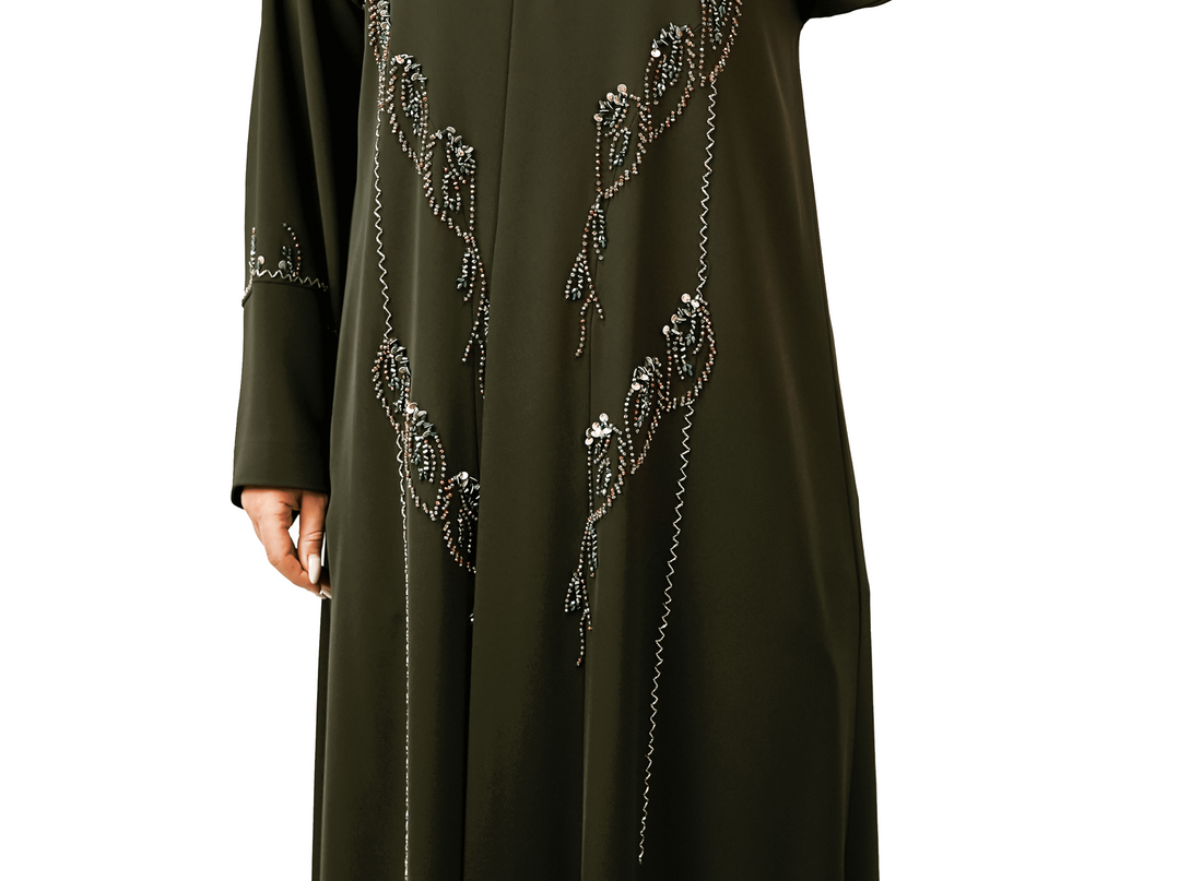 Deep Olive Abaya