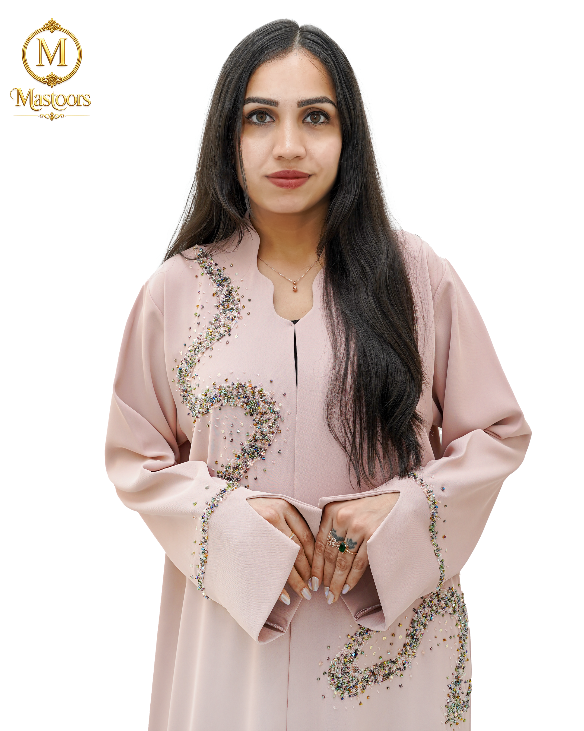 Dusty Rose Mist Abaya
