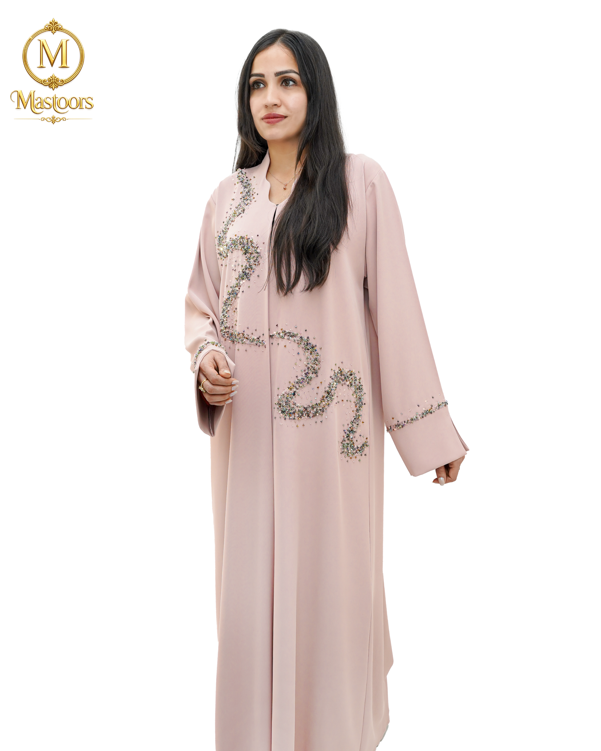 Dusty Rose Mist Abaya