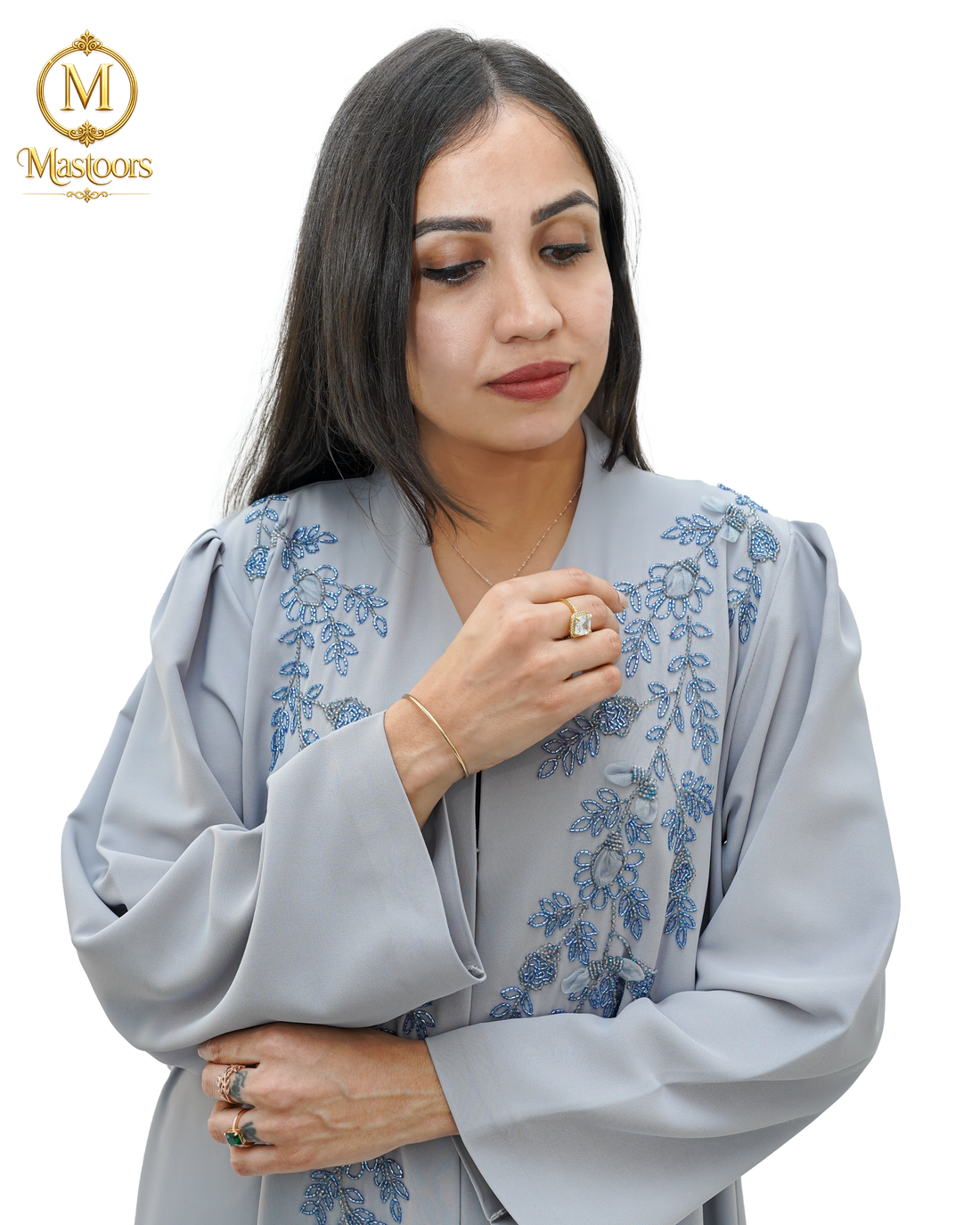 Silver Mist Abaya