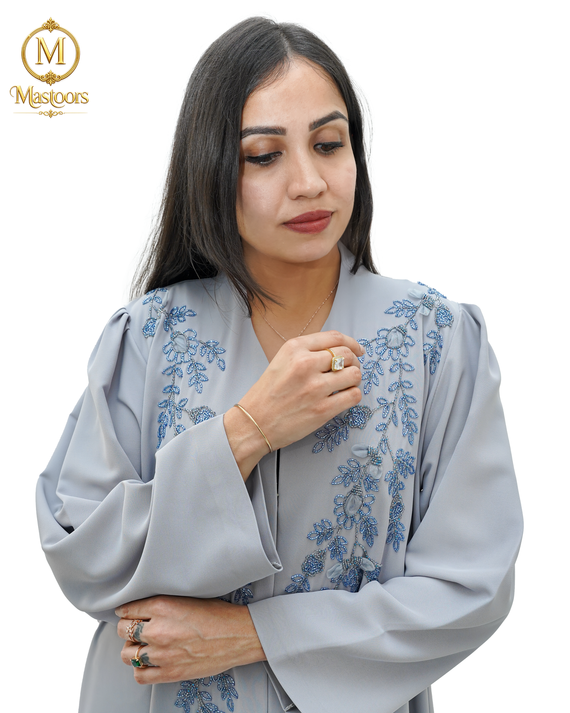Silver Mist Abaya