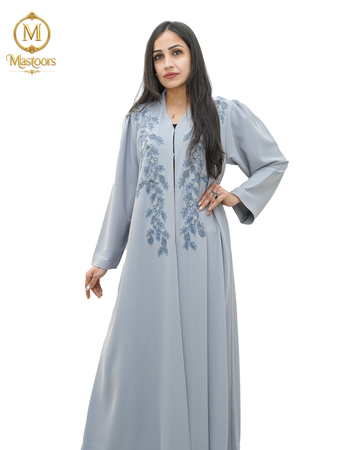 Silver Mist Abaya