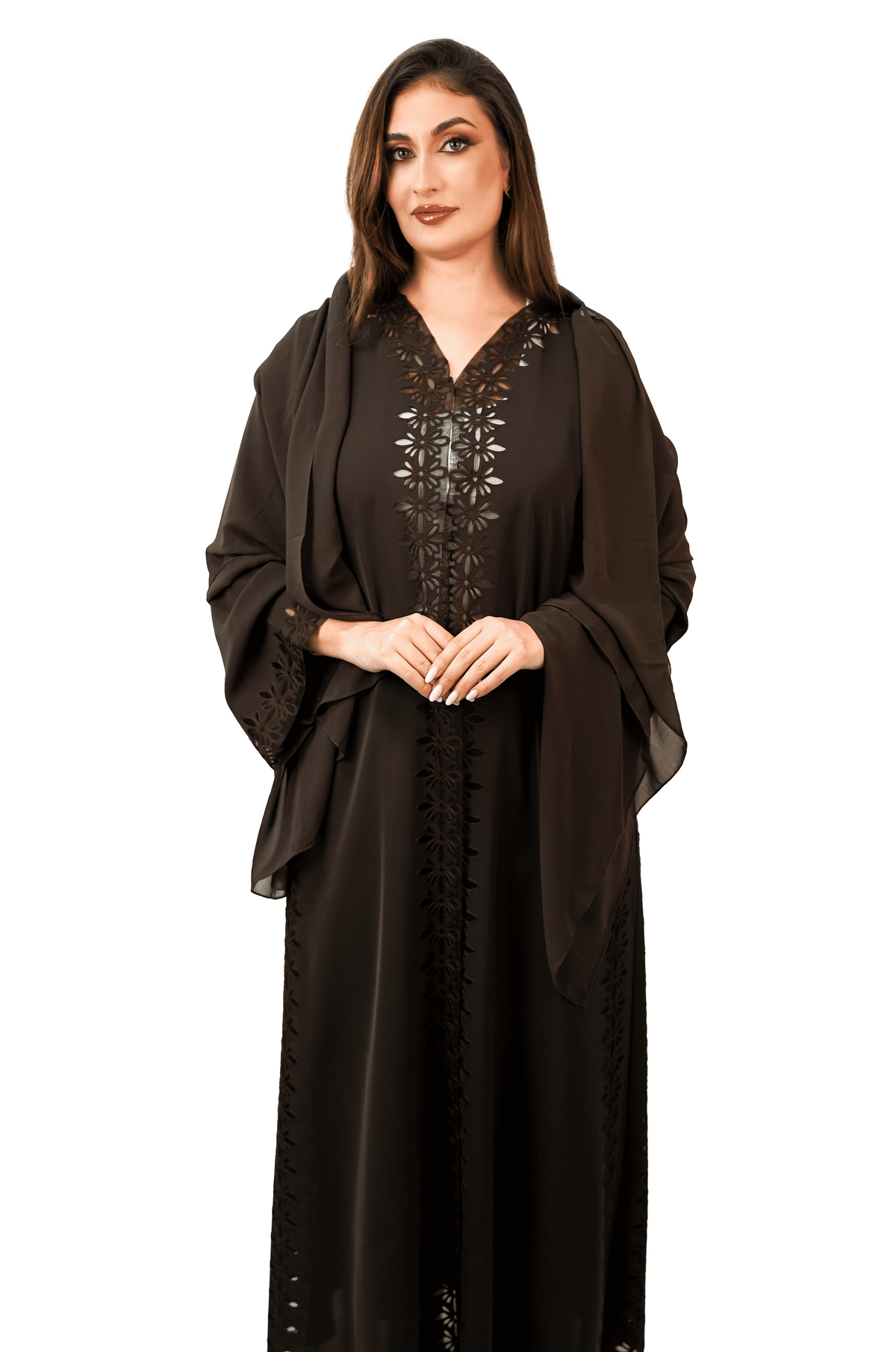 Rich Mocha Brown Abaya