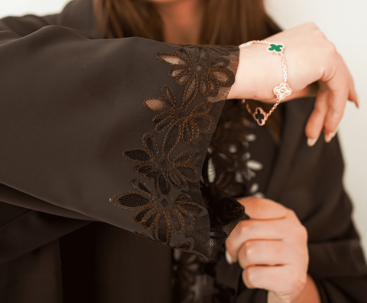 Rich Mocha Brown Abaya