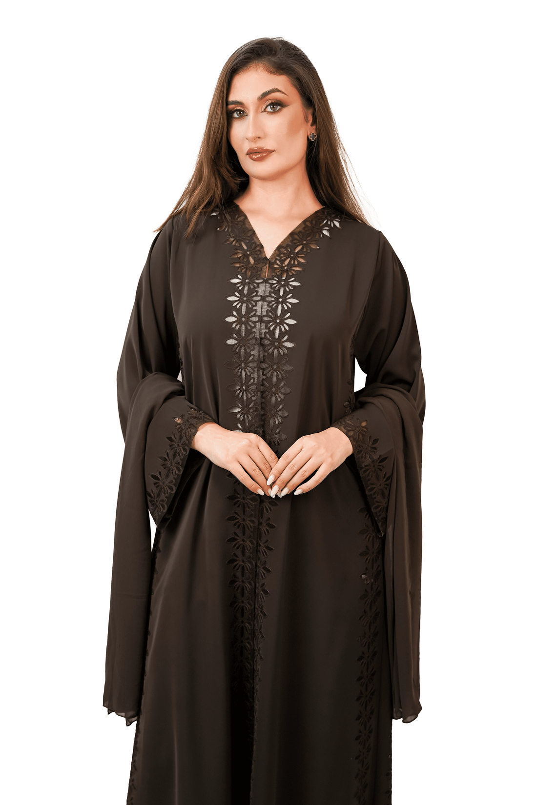 Rich Mocha Brown Abaya