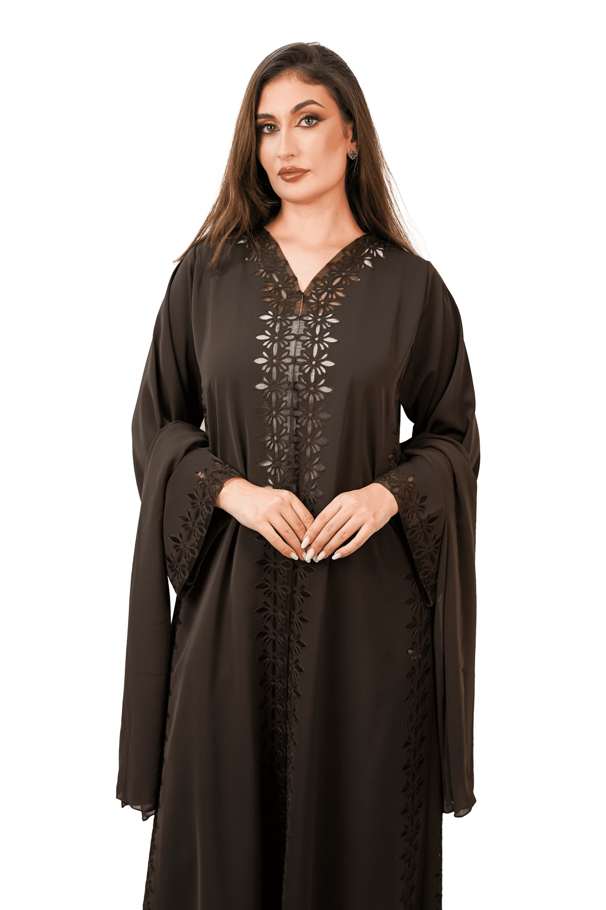 Rich Mocha Brown Abaya
