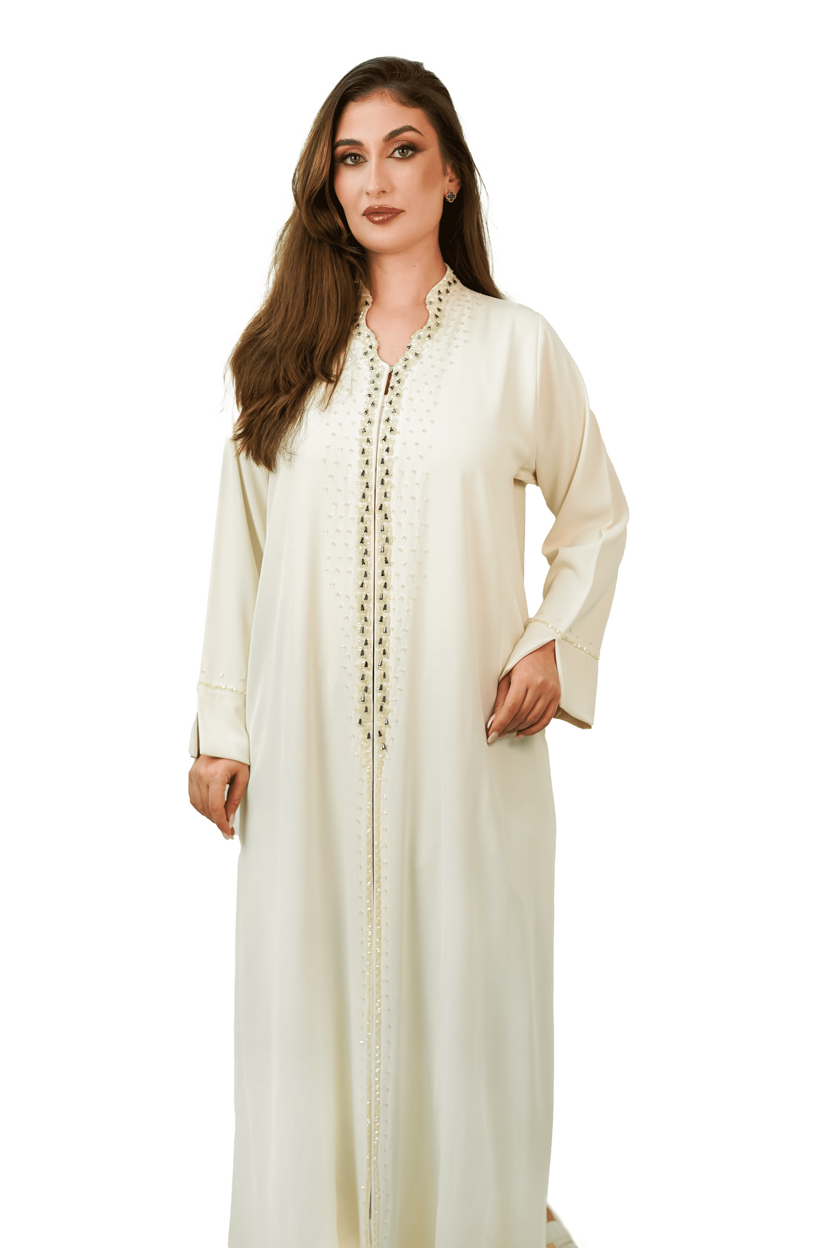 Ivory Pearl Abaya