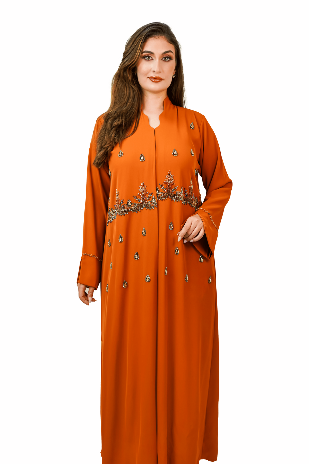 Royal Tangerine Abaya