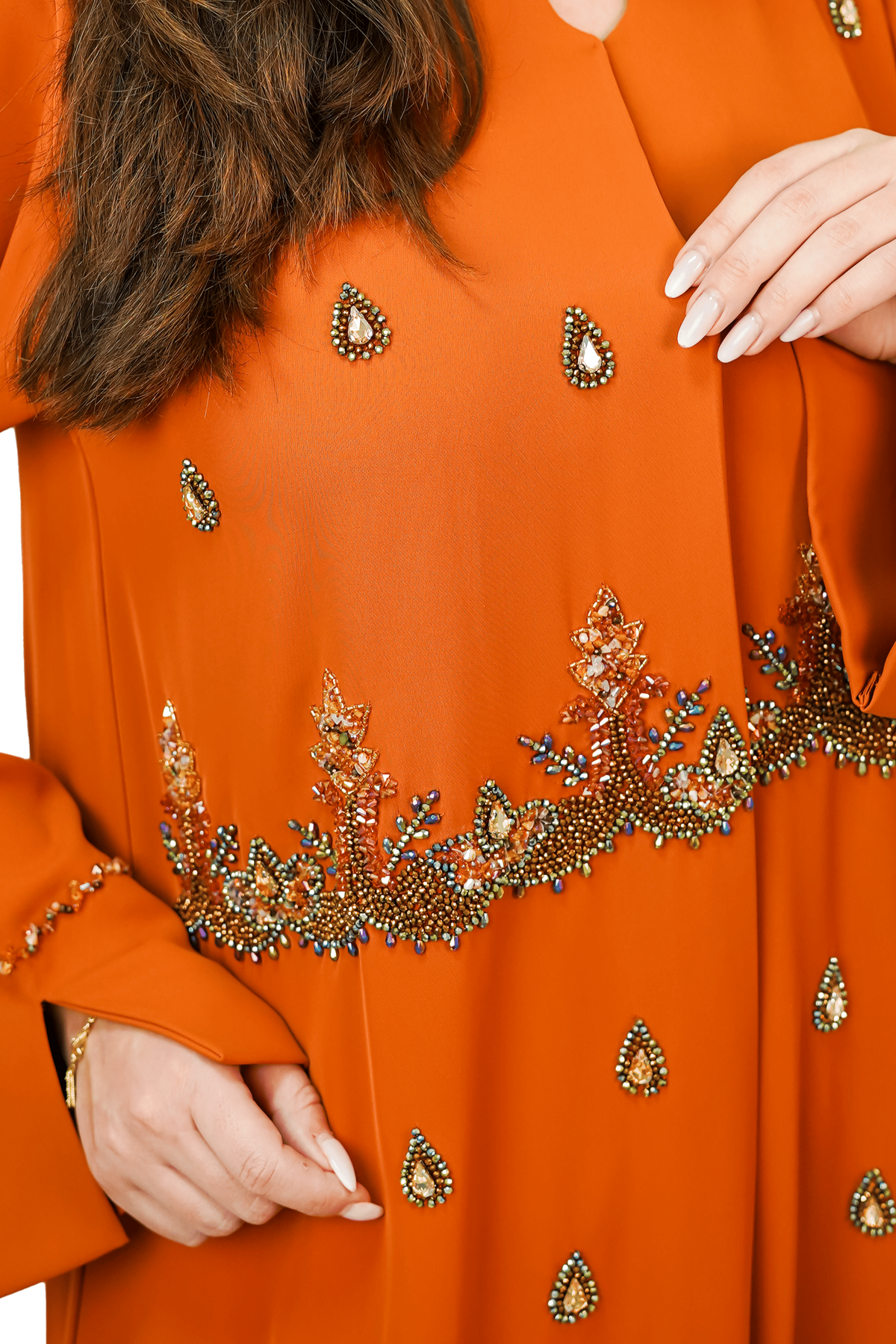 Royal Tangerine Abaya