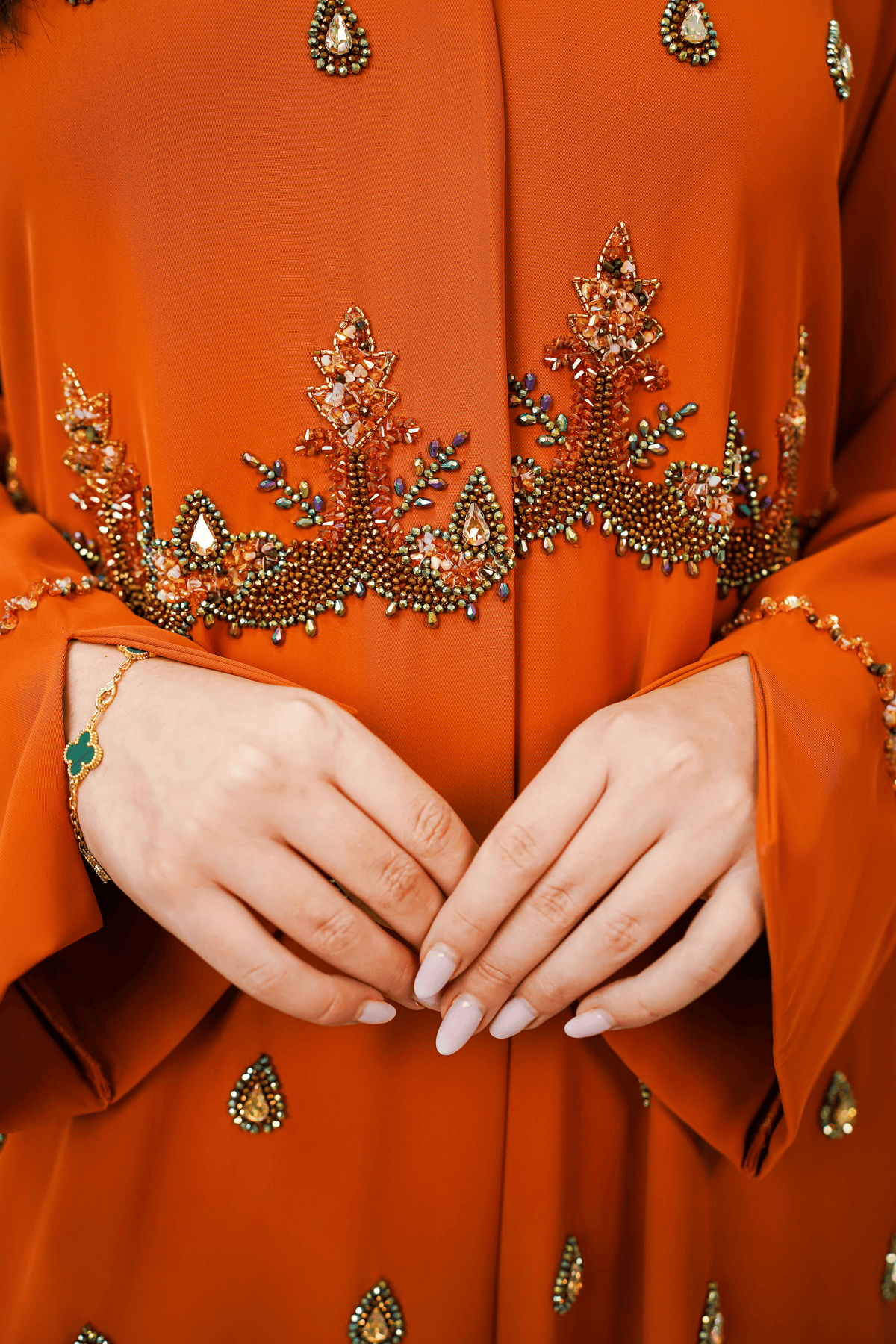 Royal Tangerine Abaya