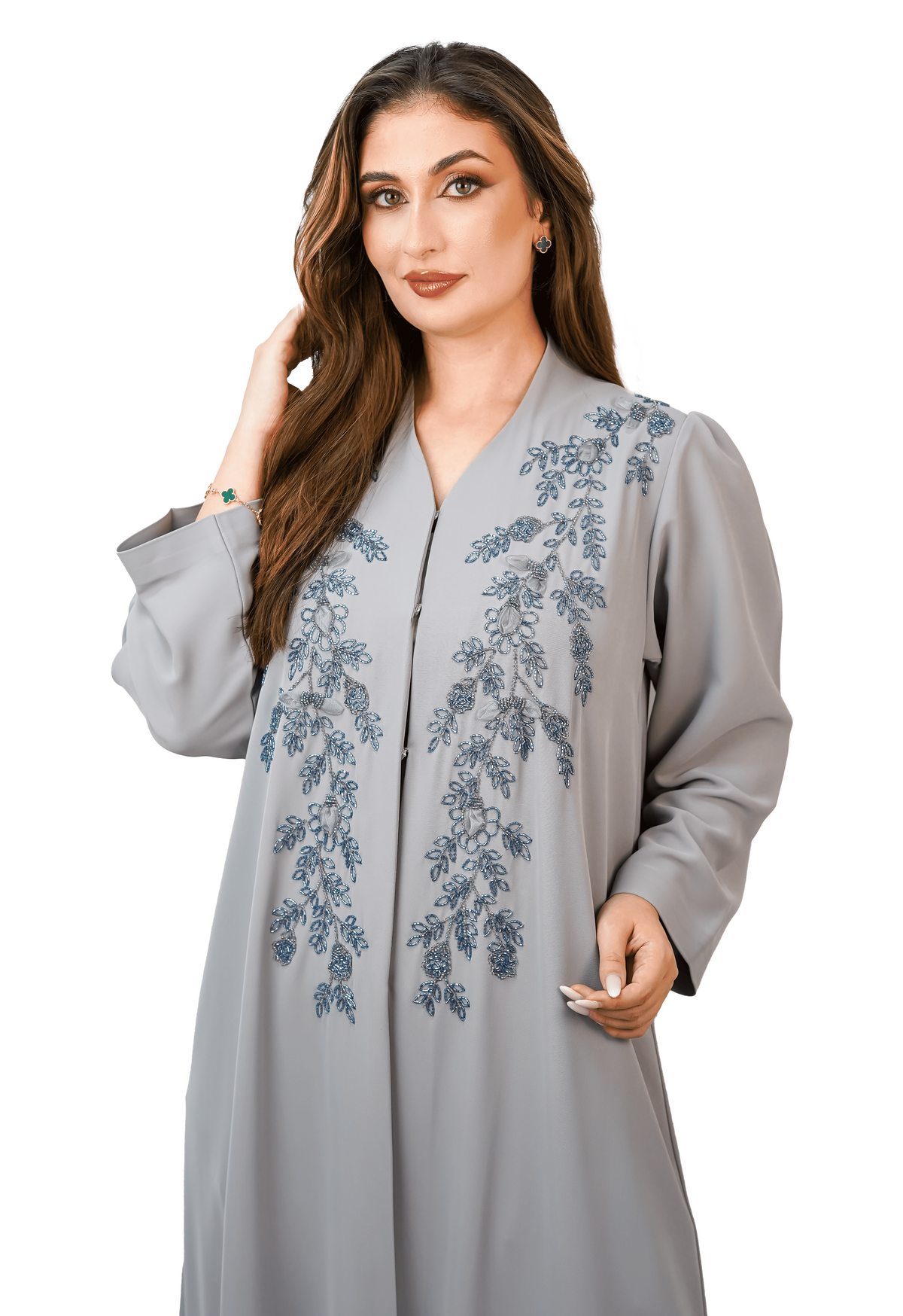 Silver Mist Abaya
