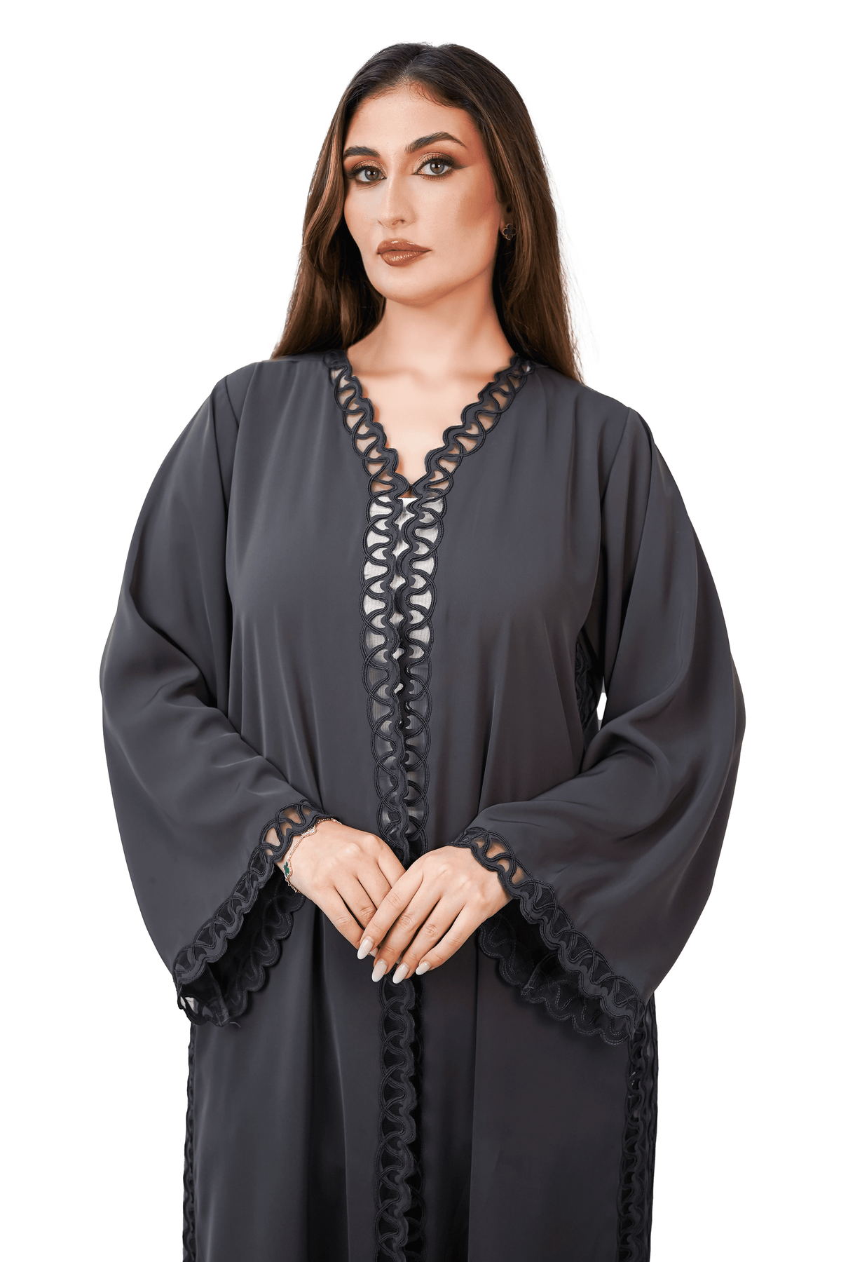 Charcoal Grey Abaya