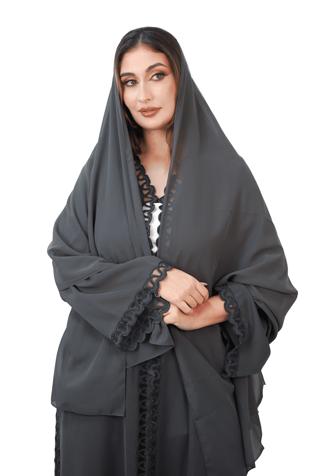Charcoal Grey Abaya