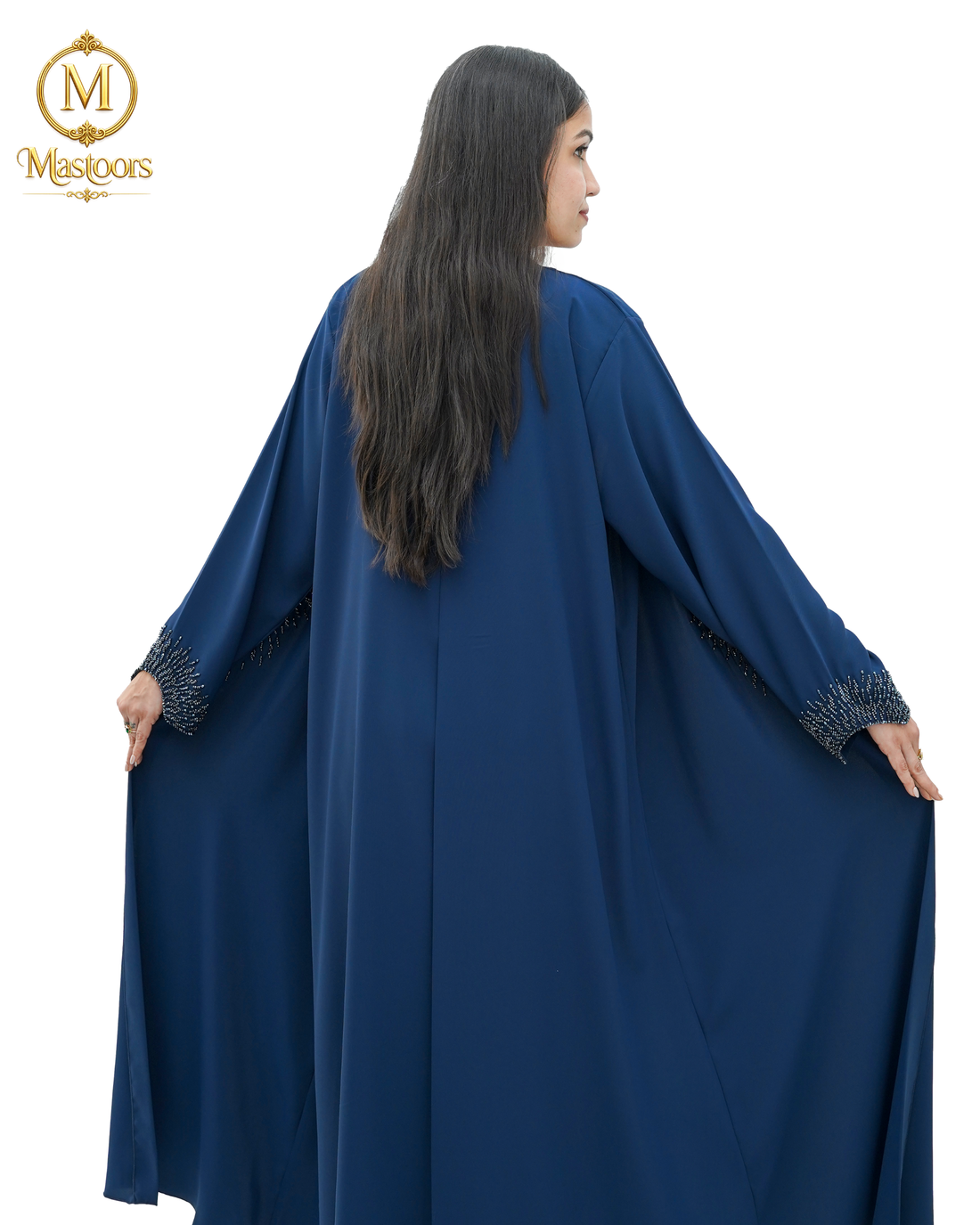 Imperial Prussian Blue Abaya